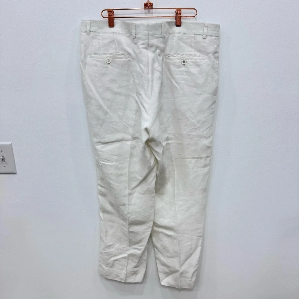 Men's Cotton Linen Resort Vacation wear Dress Pants made in Italy Linea Naturale